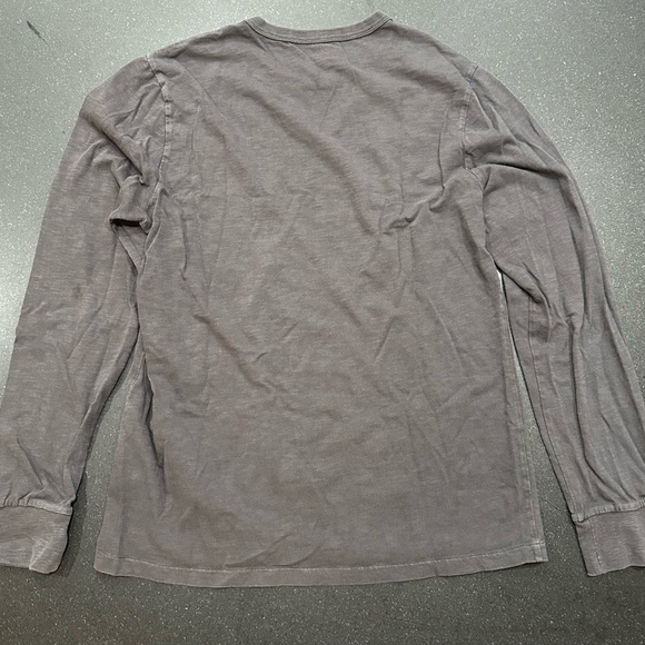 Madewell Men's Charcoal Long Sleeve Tee - Picture 2 of 3